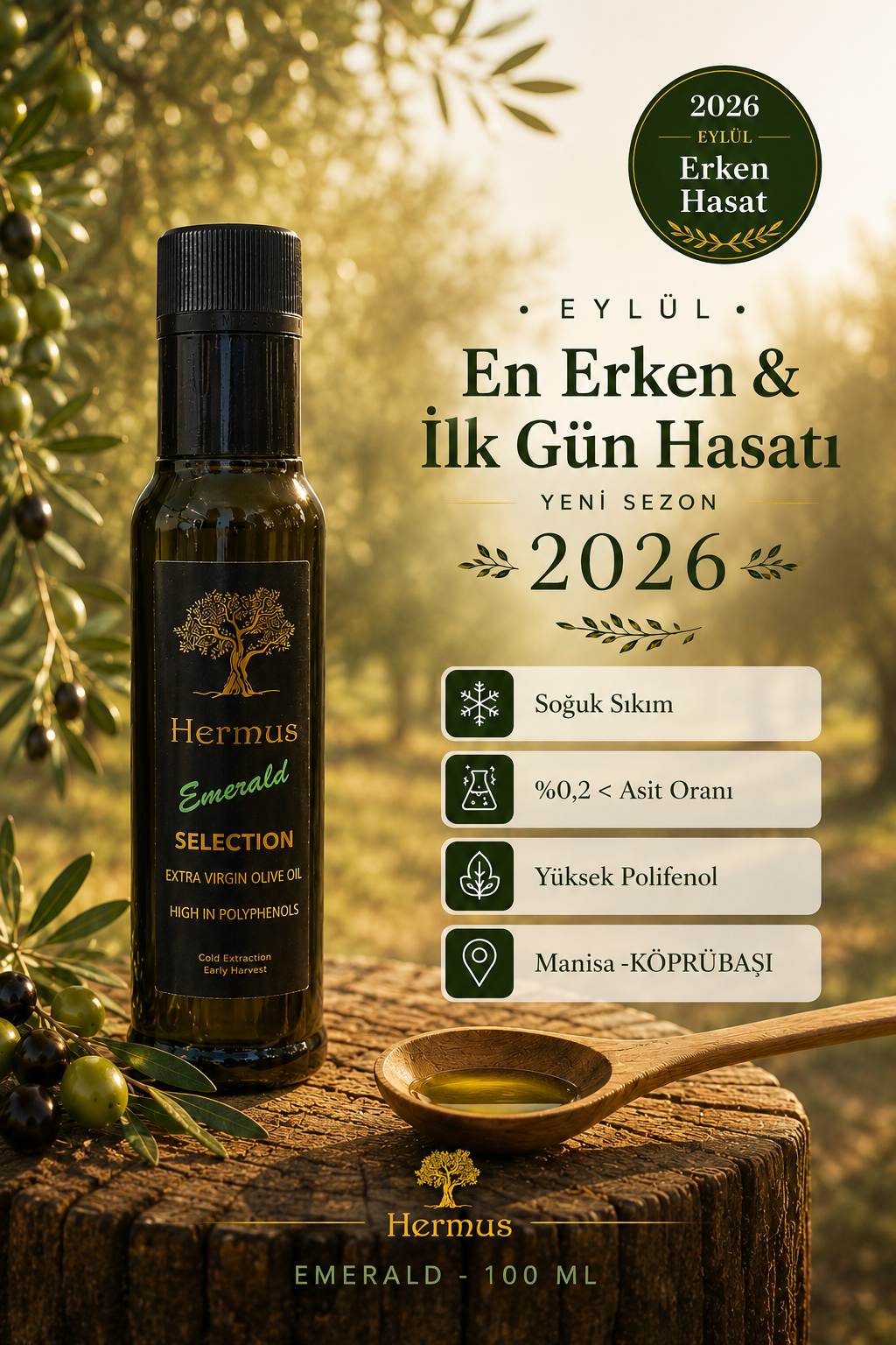 Emerald 100 ml – Eylül 2026 Hasatı Bekleniyor