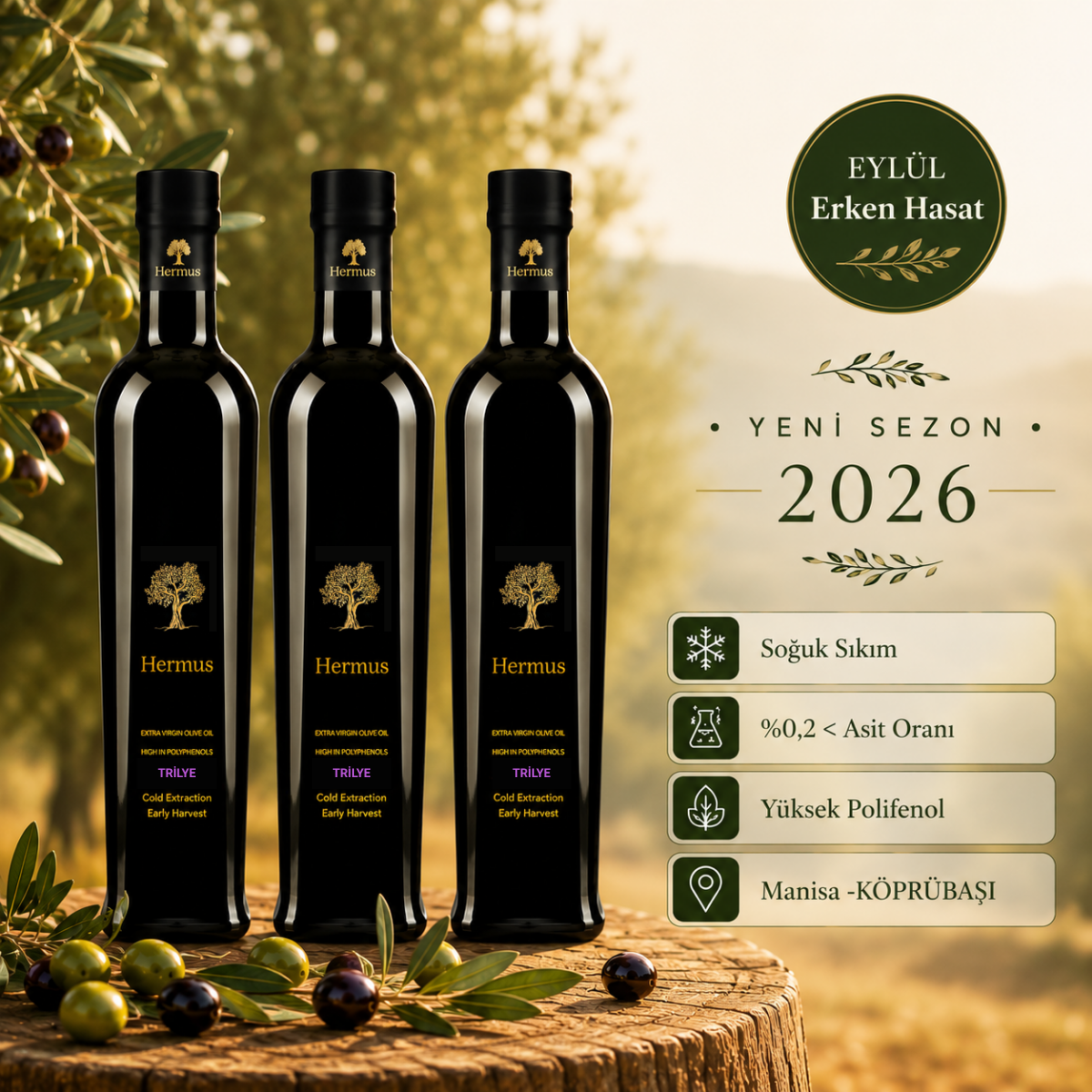 Trilye 500ml - 3’lü Set – Eylül 2026 Hasatı Bekleniyor